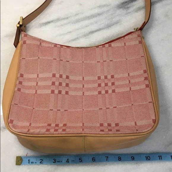 Burberry Vintage Authentic Red Denim Satchel Bag - Picture 14 of 16